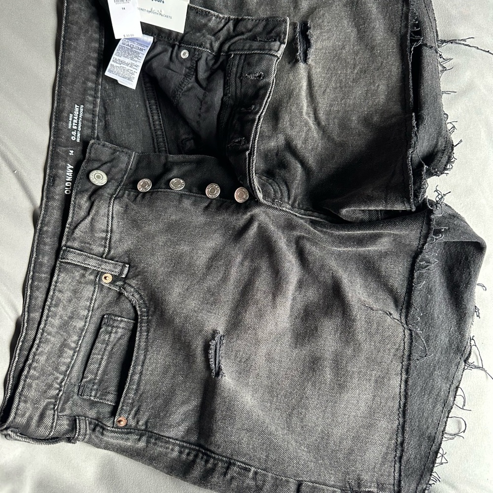 Men's Black Distressed Jeans